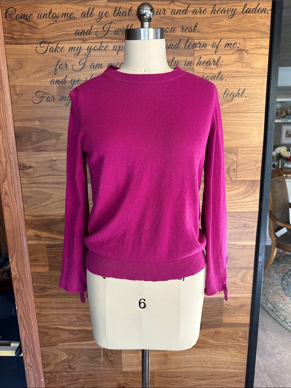 Banana Republic Fuchsia Crewneck Sweater